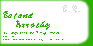 botond marothy business card